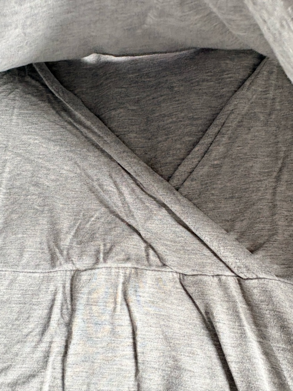 Set of Three Long-Sleeve Nursing Tops - Gray, Forest Green, Black - Picture 5 of 5